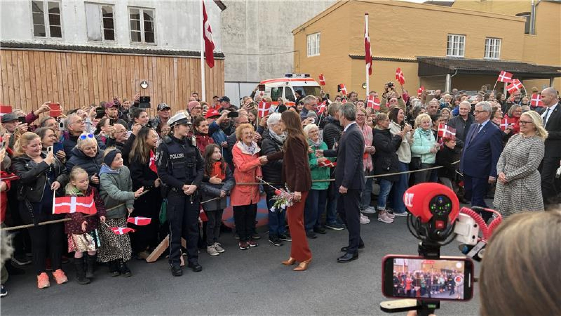 Følg kongebesøget i Sydslesvig - kongeparret siger farvel til Flensborg